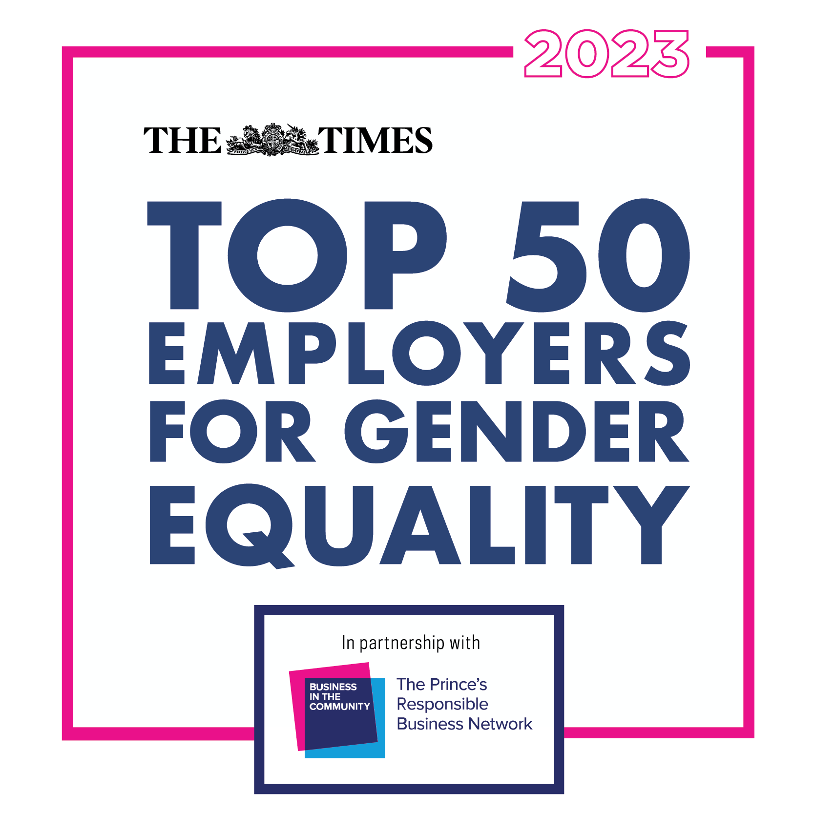 The Times Top 50 Employers for Gender Equality logo
